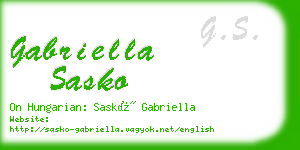 gabriella sasko business card